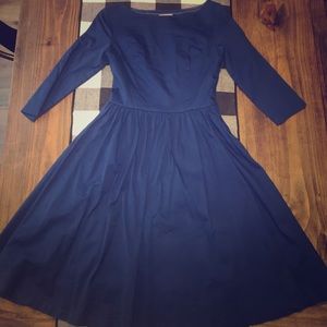 A line knee length dress